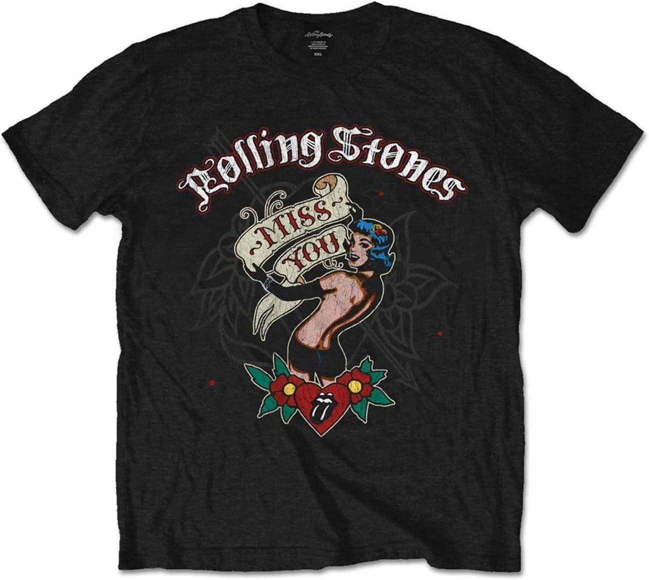 Мужская футболка Rolling Stones Miss You Черная S чёрный