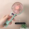 Portable USB Rechargeable Handheld Fan: 120 Speeds, Dual-Use, Compact Digital Display