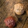 Chinese Yixing Purple Clay Tea Pet Lucky Golden Toad Ornaments Animal Tea Figurine Crafts Handmade Sculpture Tea Set Decor