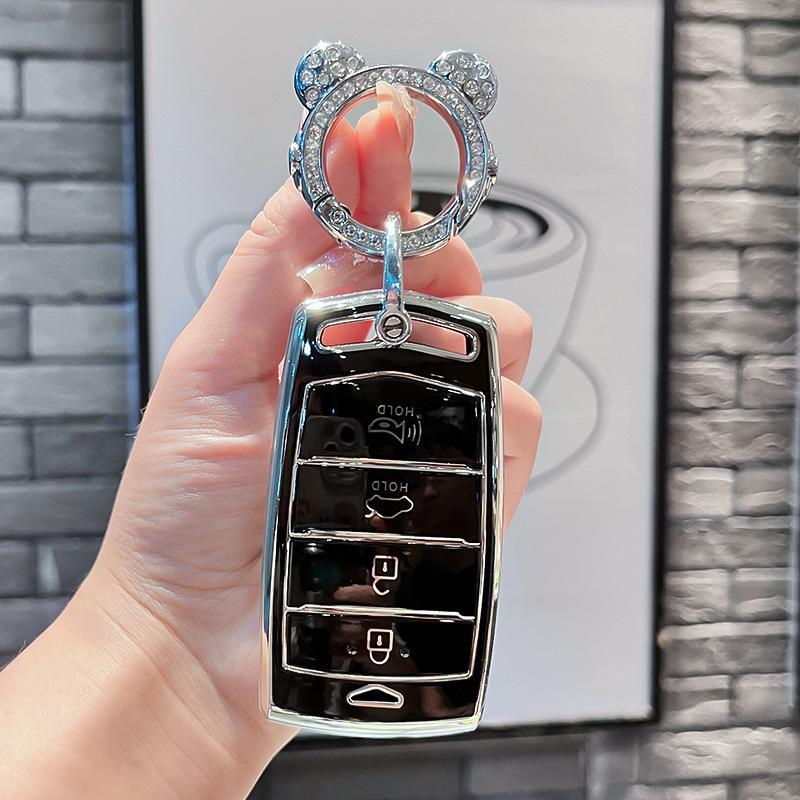 Tpu Car Remote Key Case Cover Protect Shell Fob For Hyundai  Genesis G70 G80 Eq900 G90 3 4 Bottons Accessories