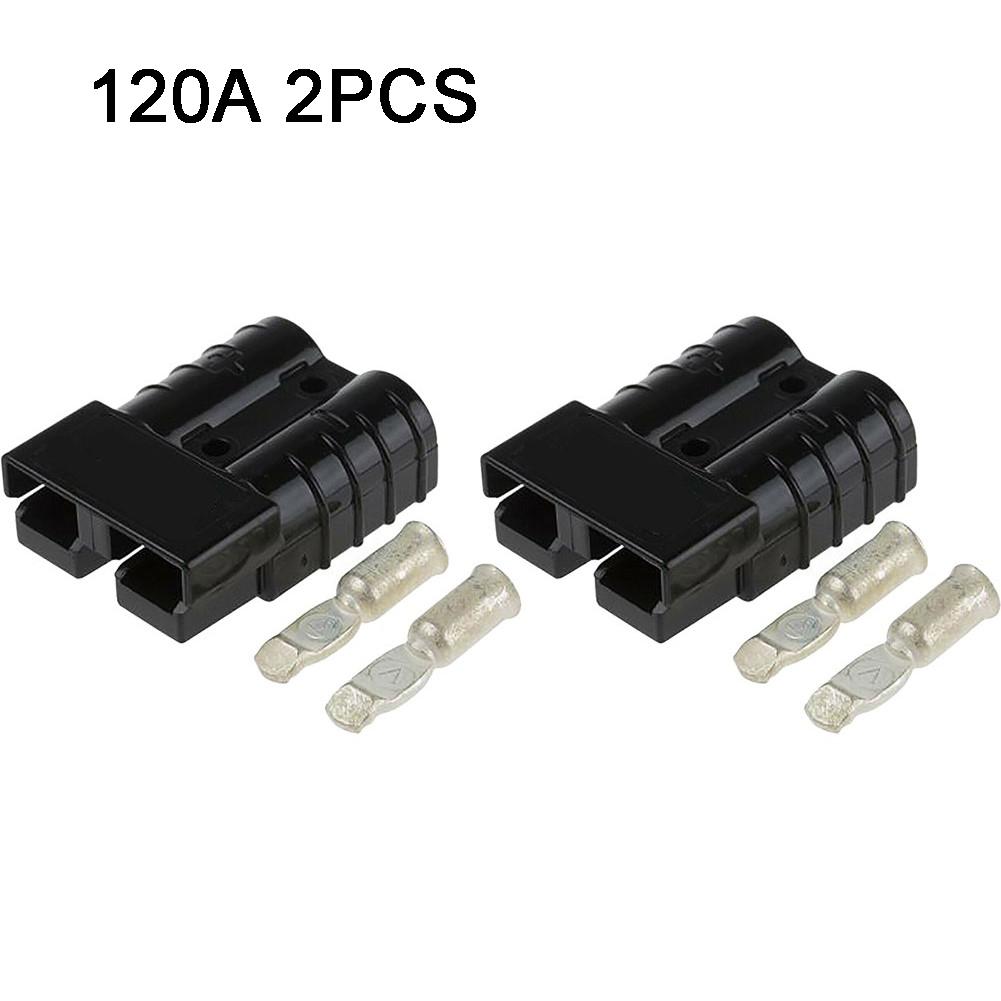 2PCS 120AMP For Anderson Plug Cable Terminal Forklift Battery Power Connector Cable Connectors Pins Lugs Electrical Supplies
