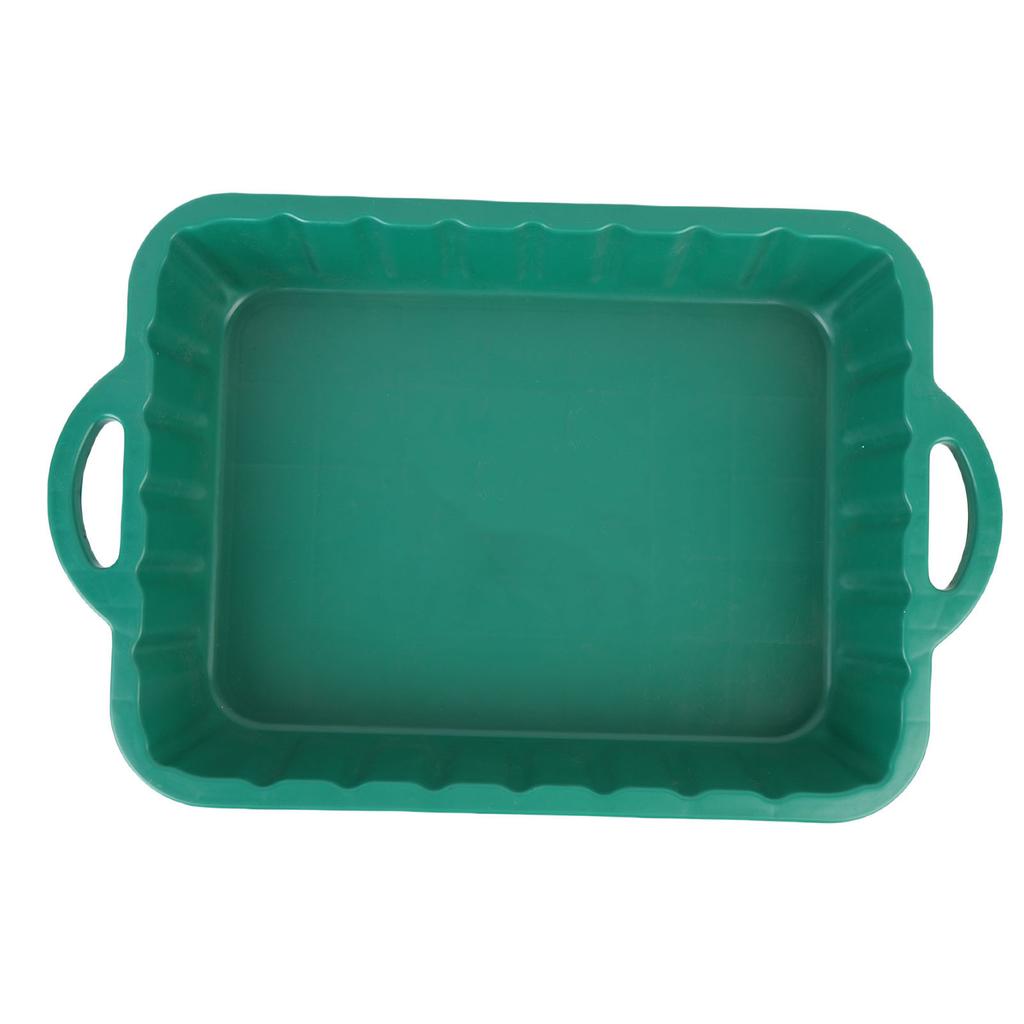 Car Oil Drain Pan Plastic Large Changing Collector for Truck Engine Transmission Fluid Change Green