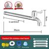 TLXT 304 Stainless Steel Extended Washing Machine Faucet