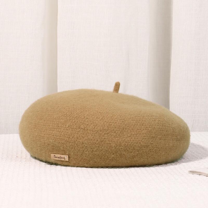 Женская британская ретро шерстяная беретка