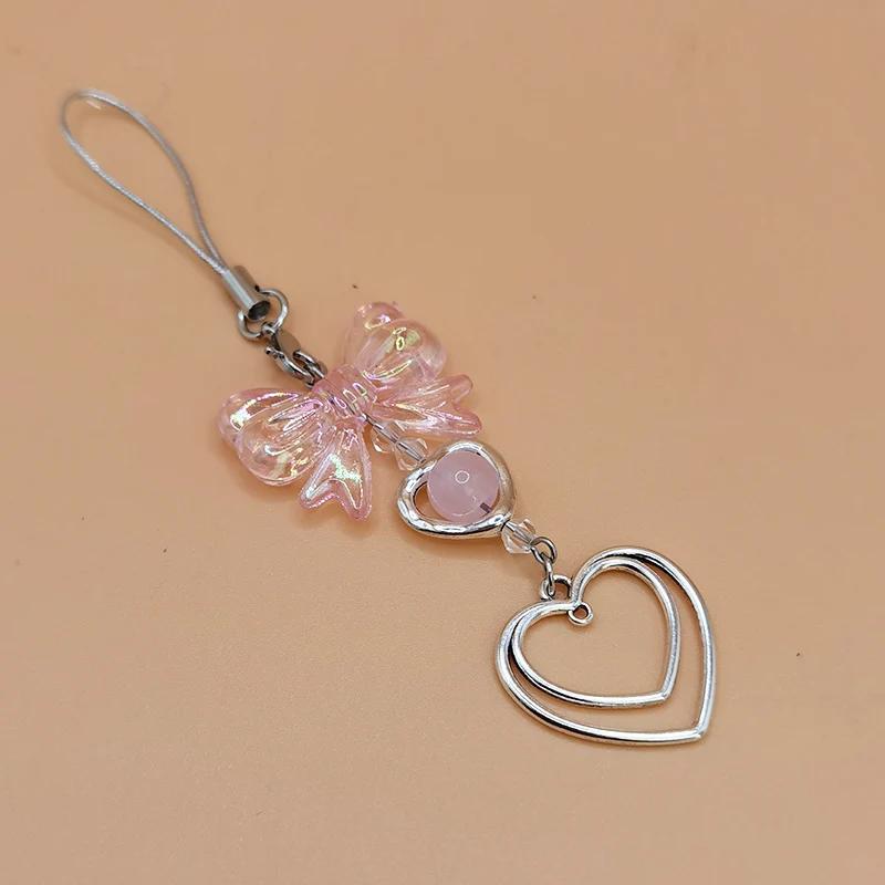 

Funky Y2K Hand Beaded Phone Keychain Charm Strap Kawaii Cute Chain Lanyard Pendant Girl Gift for IPhone/Samsung/HUAWEI