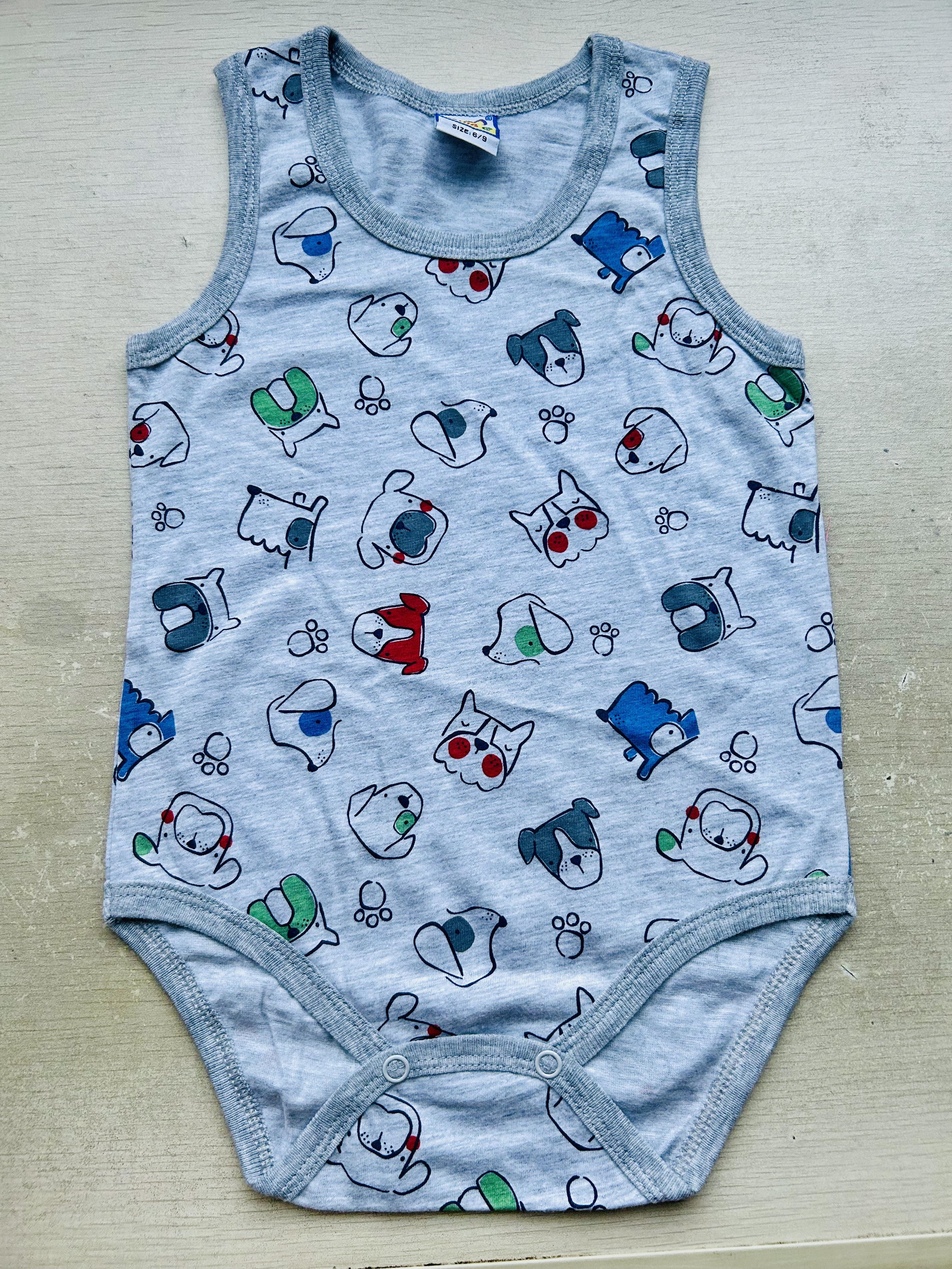 

Одежда для мальчиков 100% хлопок боди детские летние комбинезоны для девочек без рукавов одежда 9M 6/9 серый