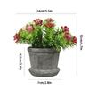 1PC Artificial Bonsai Table Ornaments Flowers Potted Fake Plants Alphabet Pots Desktop Decoration