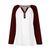 Women's T Shirt Tee Button Floral Print Long Sleeve Daily Weekend Fashion Basic V-Neck Regular Top