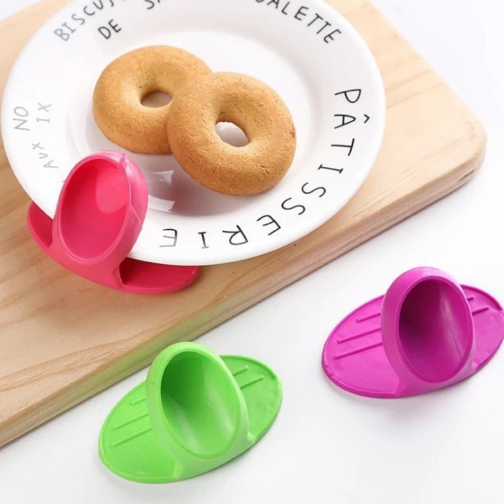 10pcs Kitchen Dishes Silicone Oven Heat Insulated Finger Glove Microwave Oven Silicone Non-slip Holder Kitchen Accessories