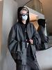 Trendy Men's Faux Two-Piece Hip-Hop Jacket - Hooded, Rebellious, and Stylish for Spring and Autumn