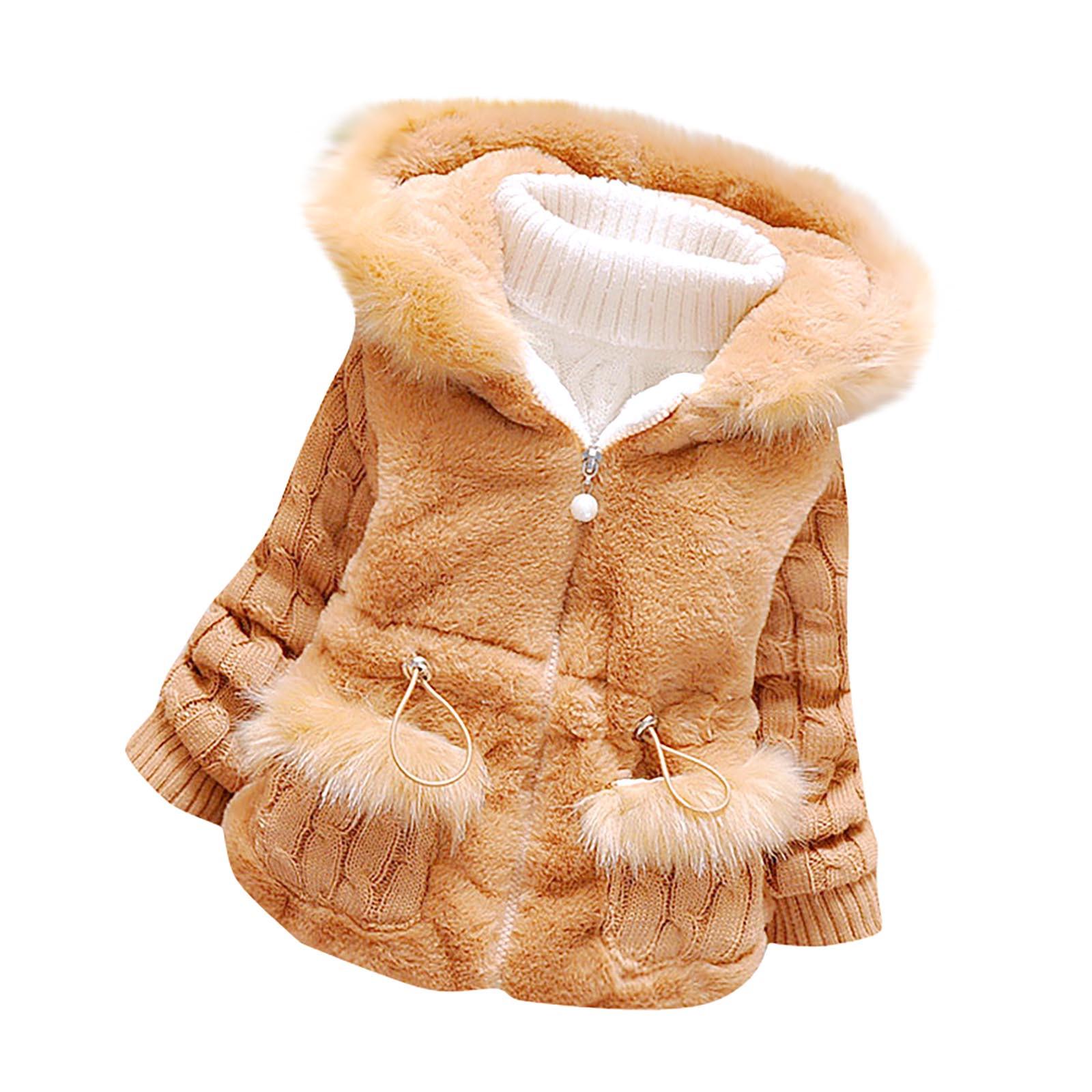 

Твердая верхняя одежда для маленьких мальчиков и девочек с капюшоном с длинными рукавами Теплая одежда Пальто Куртка 90 хаки