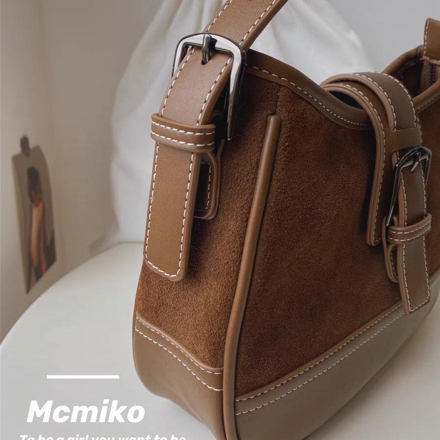 Vintage Braun Schulter Tasche Frauen Neue Herbst Patchwork Chic Leder Lässige Umhängetaschen Weibliche Retro Vielseitige Handtasche