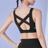 Skechers Solid Color Stretch Knit Sports Bra Women underwear Carbon-Black P423W165-0018