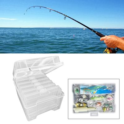 Fishing Lure Tackle Box Clear Waterproof 6 Layers Fishing Tool Box Bait Case Soft Hard Bait Hook Fishing Gear Organizer