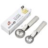 Stainless Steel Two-in-One Ice Cream Scoop, Popsicle Spoon, Balling Tool, Multi-Functional Ice Cream Balling Scoop, Ice Cream Fruit Spoon