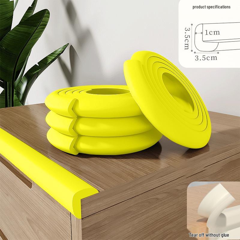 Soft Foam Edge and Corner Anti-Collision Protection Strip for Table, Window, Door, and Sill
