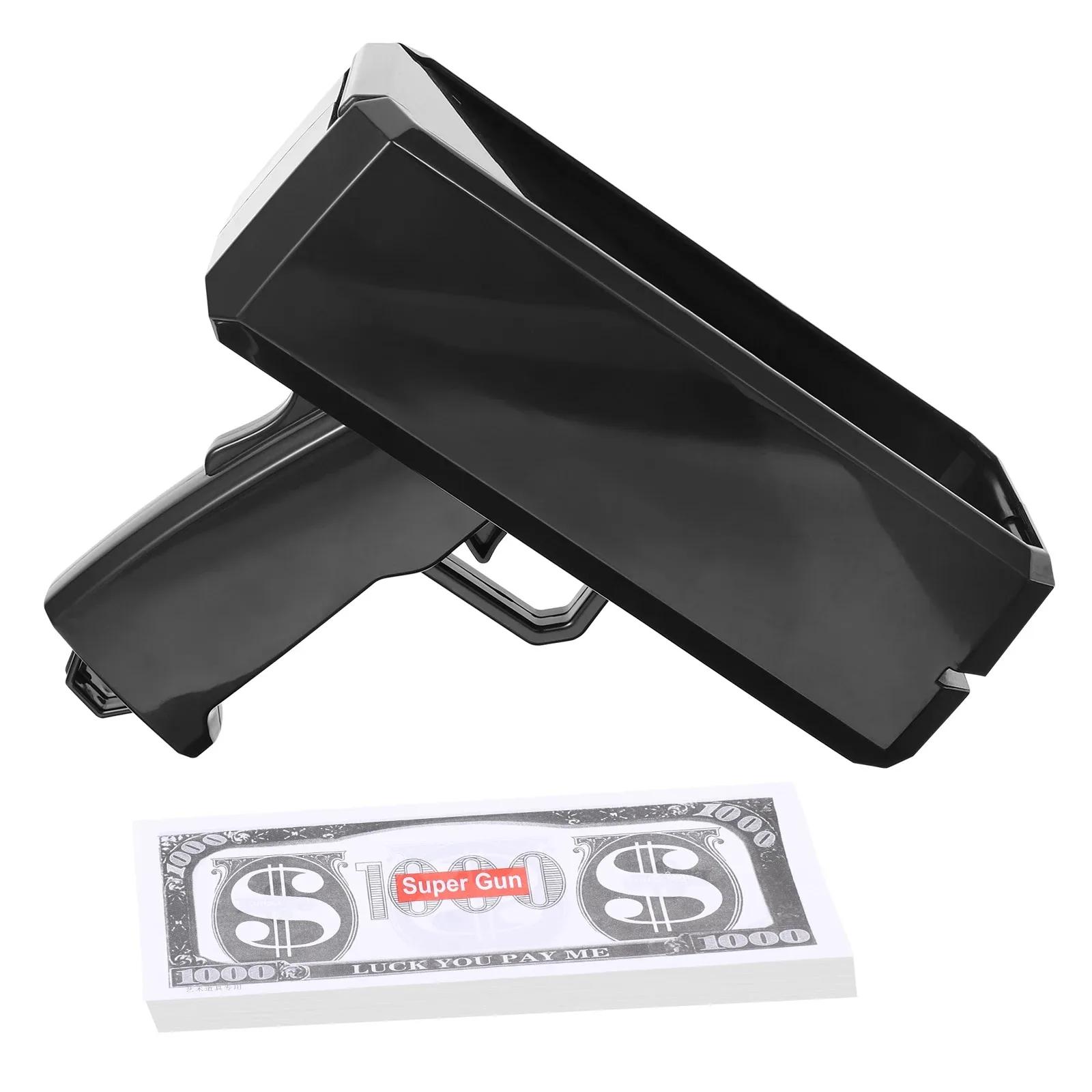 

1 комплект Праздничный спрей Денежный пистолет Ручной стрелок деньгами для свадьбы, дня рождения, игры, фильмов, реквизит для мальчишника, товары для вечеринки чёрный