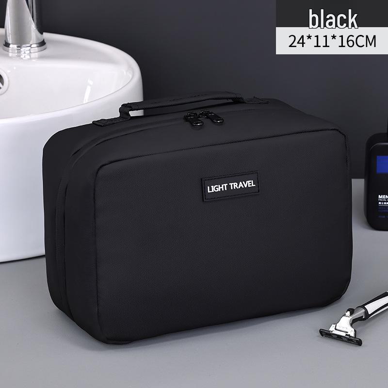 

Елітна портативна сумка-гармошка для чоловічого туалетного приладдя з роздільником для сухого/мокрого вбирання для подорожей