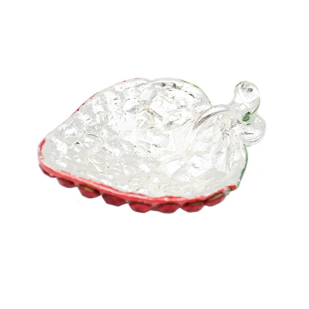 Alloy Crystal Fruit Strawberry Pendants Rhinestone Red Strawberry Charm Pendant for Women's Necklace/Keychain Cute for Gifts