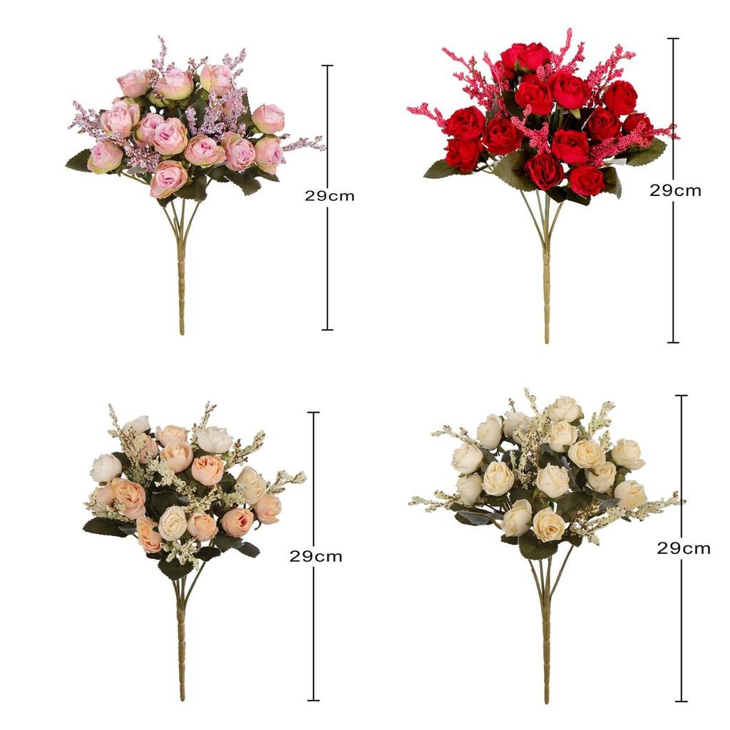 Flower Fabric Rose For Living Room Outdoor Wedding Event Fashion Decoration