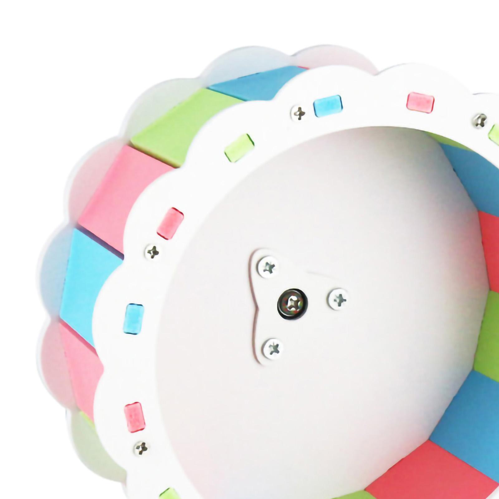 

Hamster Wheel Silent Sunflower Shape PVC Screw Assembly Pet Running Wheel for Pet Hamster Sports Three Color, Sky Blue 13cm/5.1in