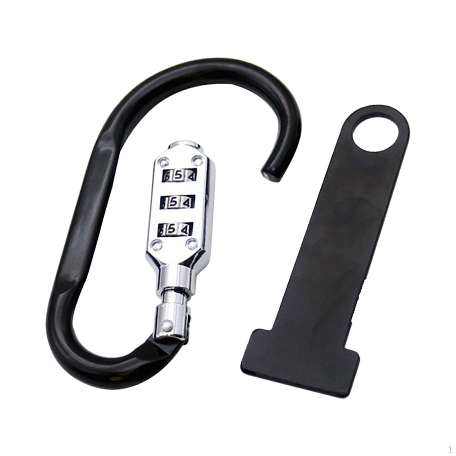 

Код замка для шлема, прочное монтажное оборудование, высокопрочные аксессуары для мотоциклов, защита от потери чёрный