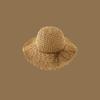 Fashion Ins Net Red Summer Outing Large Brim Sun-shading Beach Sun Hat Korean Version of The Obvious Face Small Straw French Straw Hat Female