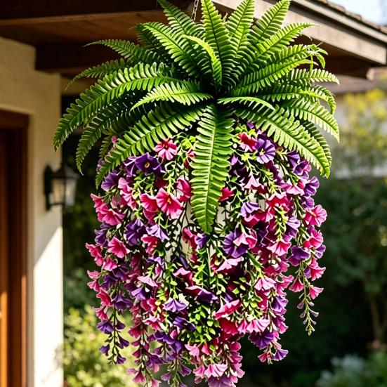 Fake Hanging Plants, UV Resistant Fake Vines, Artificial Ivy Plants, Outdoor Faux Plants, Indoor Bedroom Living Room Boho Wall Porch Shelf Decor