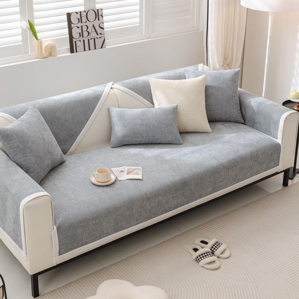 Living Room Non-slip Chenille Couch Cover Summer Universal Chenille Sofa Cushion Cover Slipcover Funda Sofa