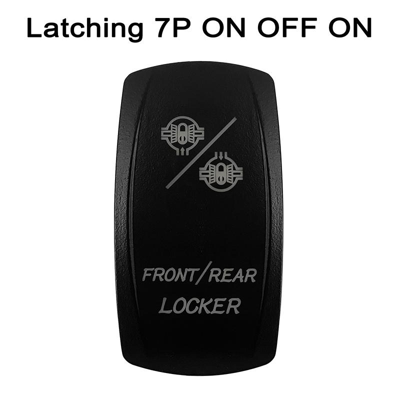 1 Pc Dual WHITE Led Rocker Toggle Switch 5/7P SPST DPDT ON-OFF ON-OFF-ON Switch for Car Boat RV Marine Vehicle Car Tuning Part Switches4