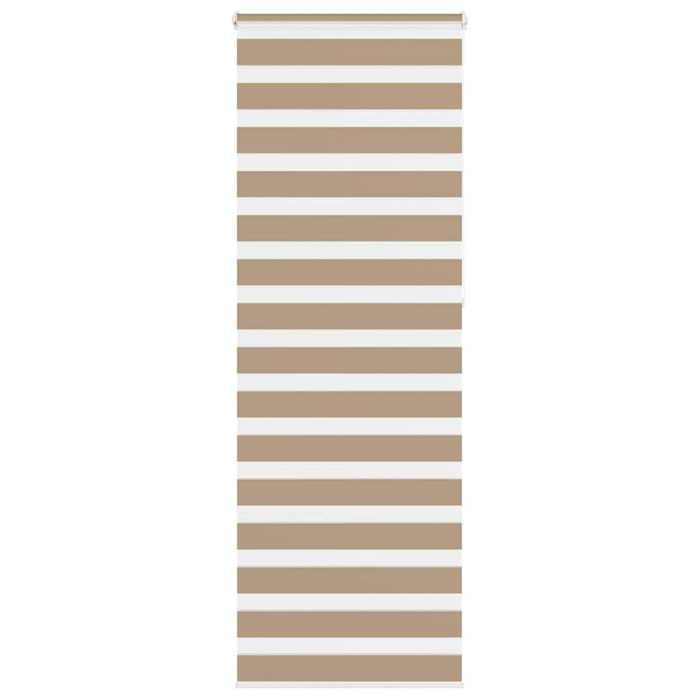 VidaXL Store Zebra Brown Sand Fabric Width 70.9 Cm Polyester, Zebra Roller Blind, Zebra Blind for Window, Blind 4014594