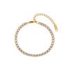 MamacitaSlay 316L Stainless Steel AAA Zircon Bracelet Necklace 18K Gold Plated Waterproof Jewelry Set Women's Luxury Jewelry
