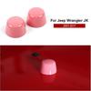 Car Engine Hood Rubber Head Cap Trim Cover For Jeep Wrangler JK 2007-2017 Pink