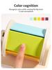 Wooden Sensory Drum: Montessori Color Recognition & Hand-Eye Coordination Toy for Infants