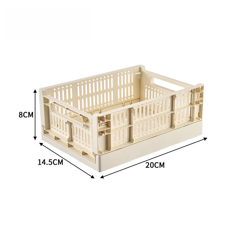 

Stackable Plastic Storage Container Bins White Beige Multi-size Large Capacity Sturdy Organizer For Desktop Closet Kitchen Goods