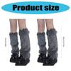 Verdickte Plüsch Socken ohne Füße Anti-Rutsch Design Beinstulpen Herbst Winter Thermisch Pelzig Stiefelüberzieher für Damen Streetwear