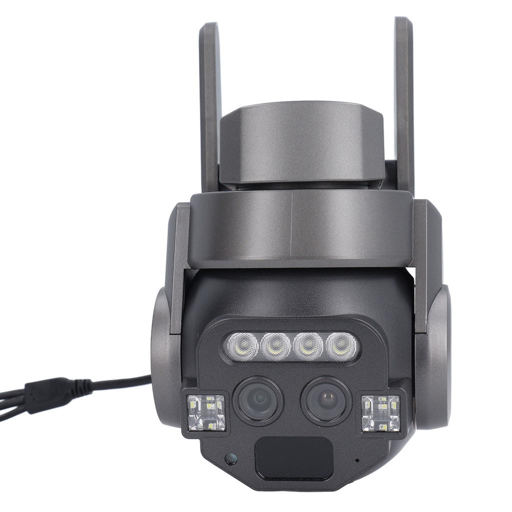 6MP Outdoor Security Camera Dual Lens 10X Zoom Motion Detection WiFi Night Vision IP67 Waterproof