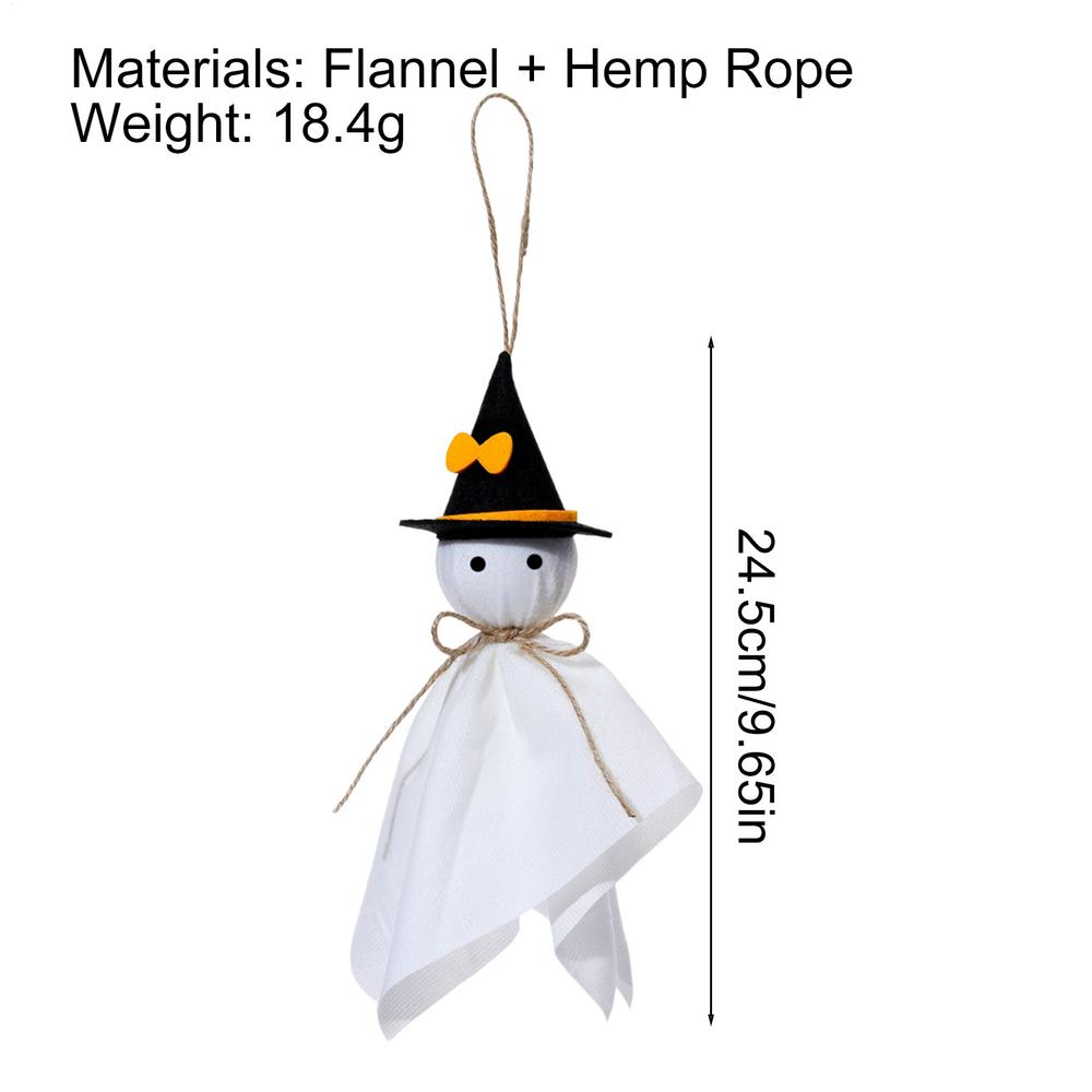 

Halloween Hat Wearing Little Ghost Hanging Decoration With Rope Cute Ghost Halloween Tree Decor Halloween Ornaments