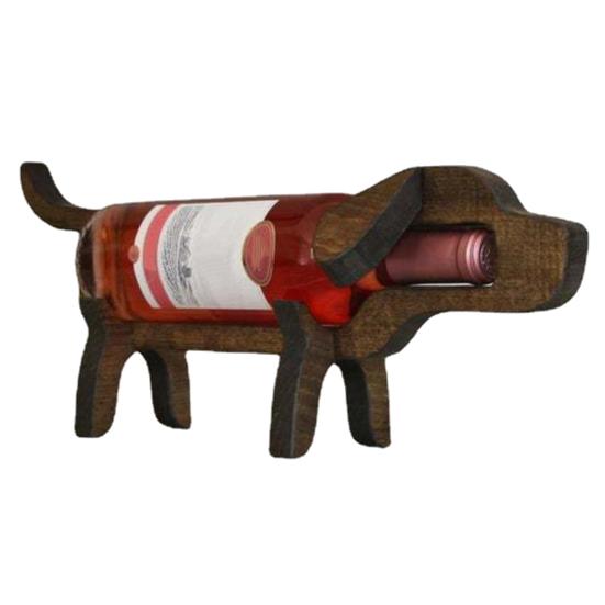 Attractive Animal Shape Storage Anti-scratch Dog Little Pig Statue Wine Stand for Bar Wine Display Stand