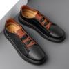 2024 Men's Leather Casual Shoes Handmade Cowhide Shoes Men's Work Shoes Comfortable Top Layer Cowhide High-quality Casual Shoes