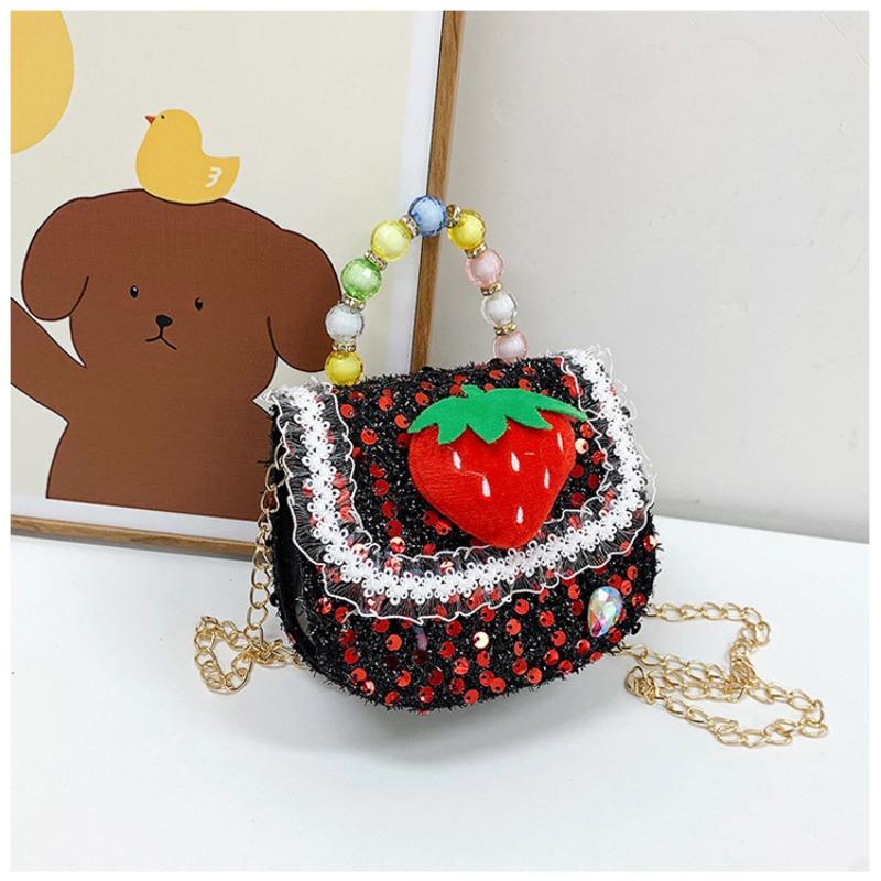 Children's Bag Fashion Trend Messenger Bag Girl Pearl Handbag Mini Cute Shoulder Messenger Bag