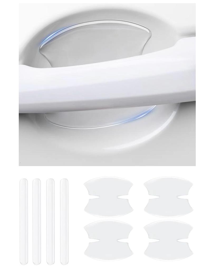 NURCIX Car Door Handle Protector, Compatible with Mazda New CX-60 KH Series, KH5P/KH3P/KH3R3P, R4.9~/ CX-8, KG Series, H29.12-8 Pack, Transparent