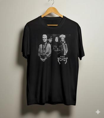 The Cure Maglietta Grafica Foto Vintage Band Nera Post Punk Rock Tee - T267