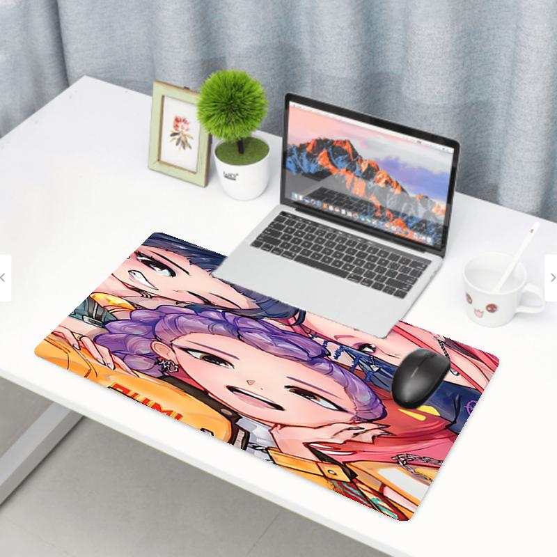 KPop Dämonenjäger Druck Mauspads, Rutschfeste Schreibtisch-Tastaturmatte, für PC Laptop Gaming Arbeiten Tägliche Nutzung, Coole Festival-Überraschungsgeschenk