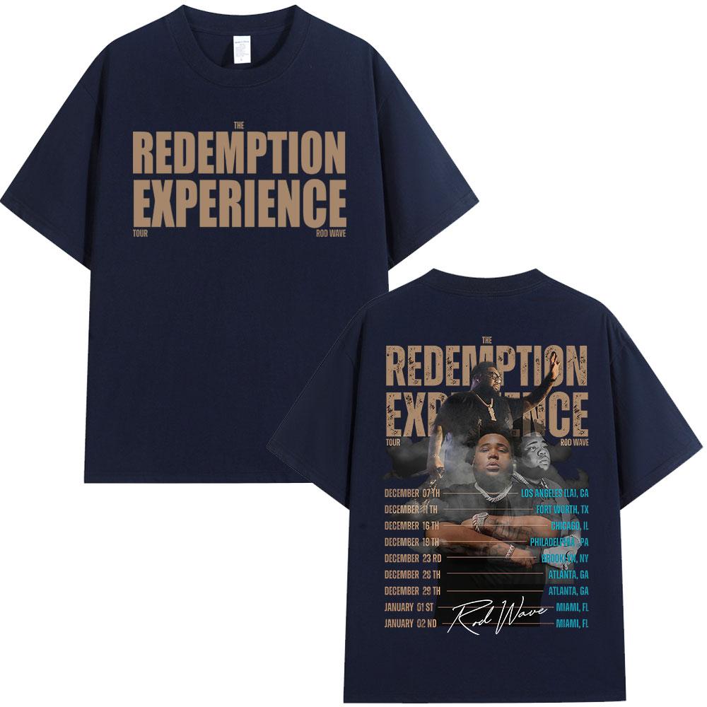 2026 Rap Artist Rod Waves The Redemption Experience Tour Mens and Womens Clothing HipHop Fashion TShirts