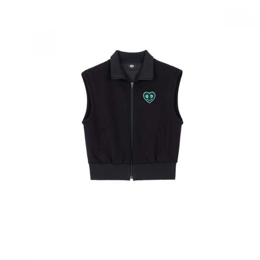 

Goxo Black Greenheart Zip Up Vest M