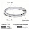 Sleek European-Style 8mm Stainless Steel Buckle Bracelet for Couples