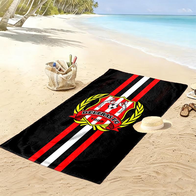Deltras Fc Print Strandlaken, Groot Zacht Sneldrogend Handdoek voor Strand Camping Zwemmen
