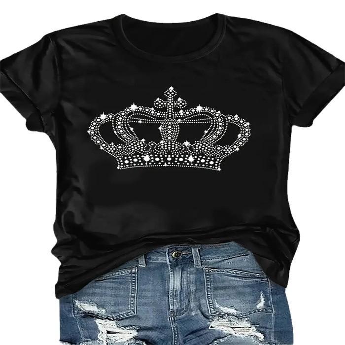 Spot Women's Summer T-Shirt Printed Fashion Casual Cute Short Sleeve Women's Eye Printed Short Sleeve T-Shirt