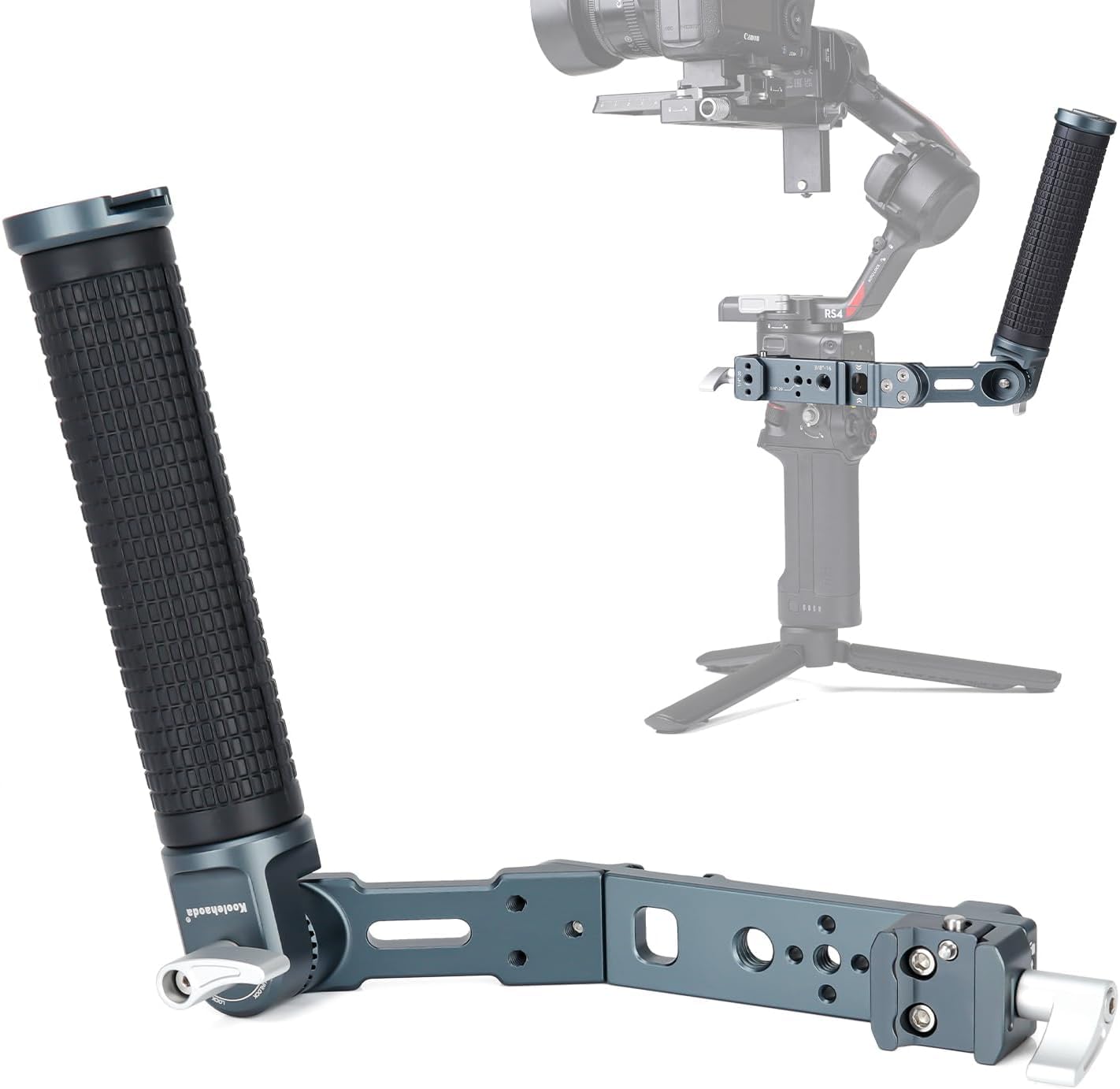 

Koolehaoda Adjustable Sling Hand Grip Gimbal Handle for DJI RS RS 4 RS 3 RS RS 3 RS and RSC 2 Gimbal with NATO Clamp and Cold Shoe Mount for Wide
